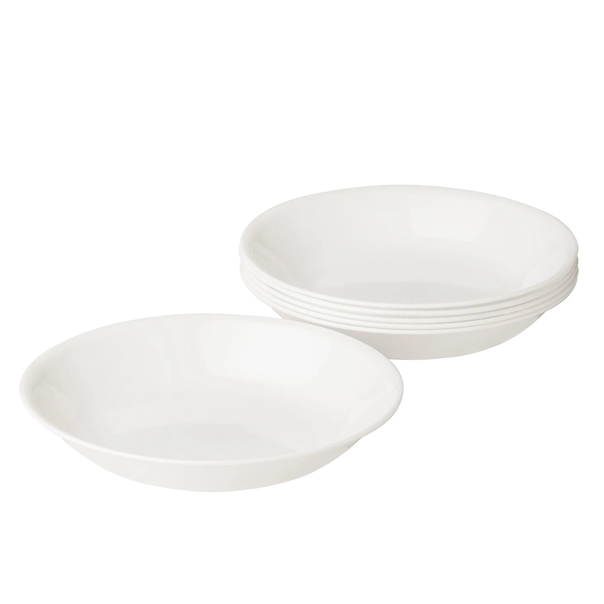 Corelle dinnerware platesplates Winter Frost White 20-ounce Meal Bowls, 6-pack