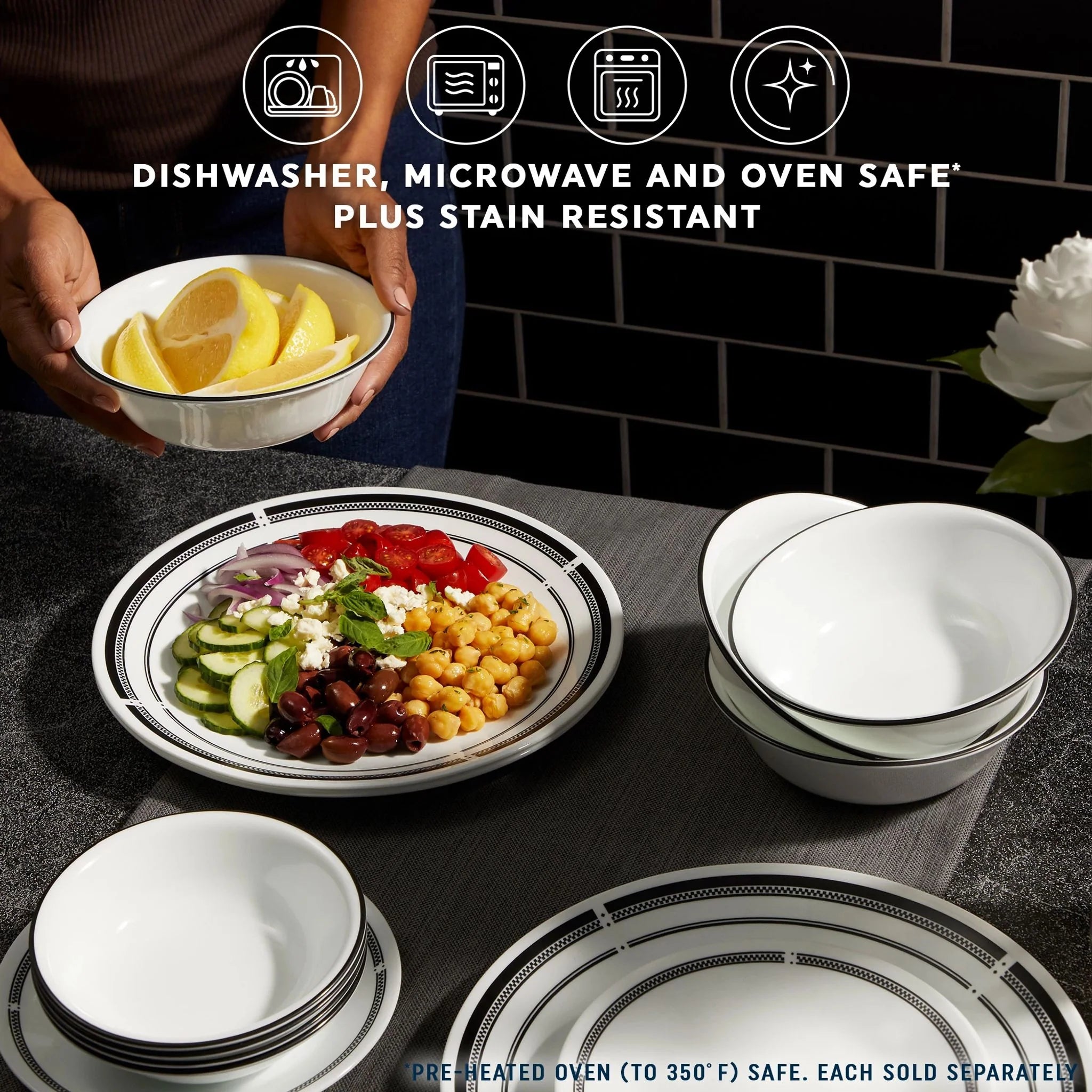 Corelle dinnerware platesplates Brasserie 6.75 Appetizer Plate, 6-pack - Image 5