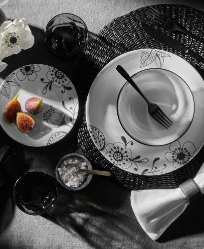 Corelle dinnerware platesplates Inked Poppy 12-piece Dinnerware Set, Service for 4 - Image 2