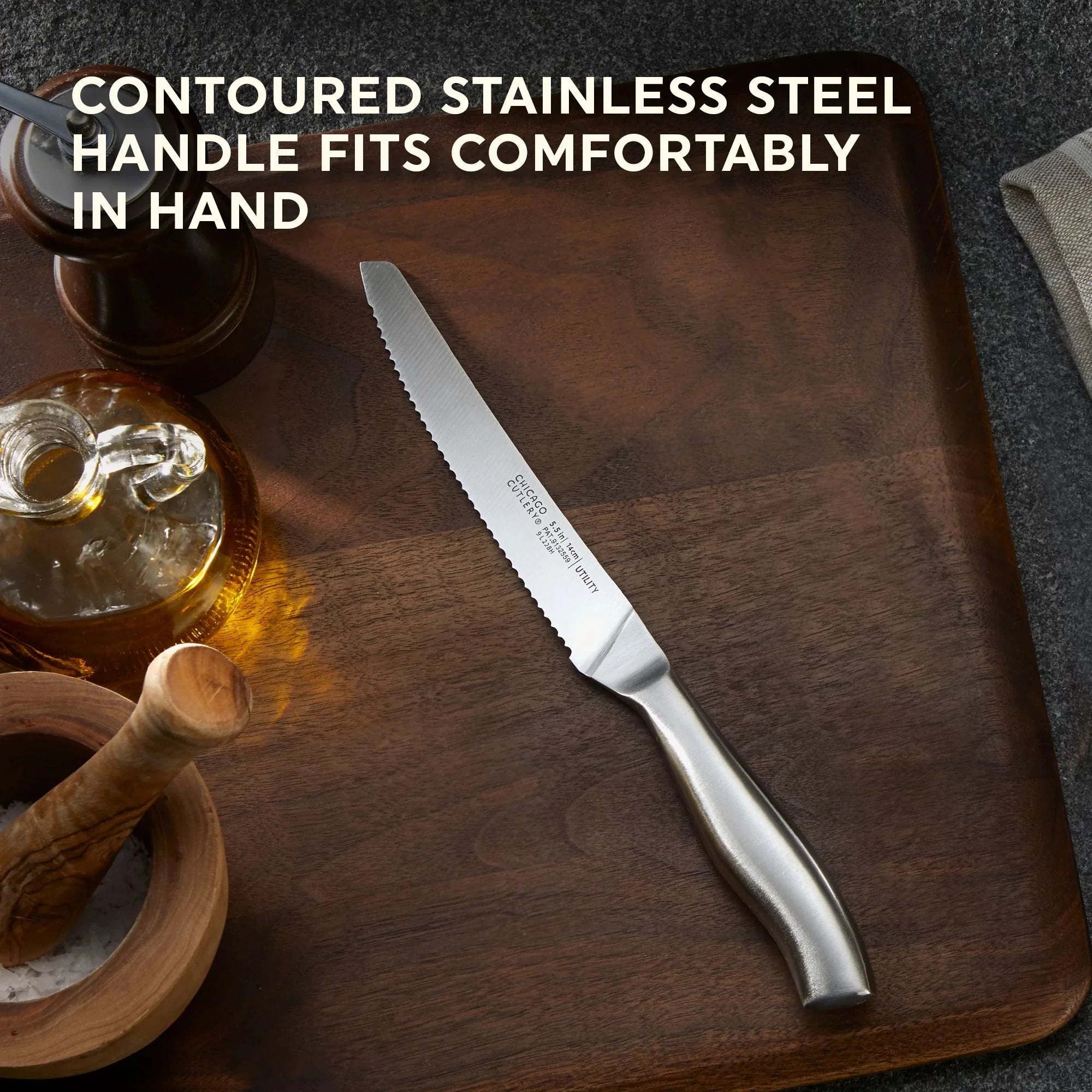 Corelle dinnerware platesplates Insignia Steel Corelle 3-piece Knife Set - Image 3