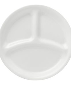 Corelle dinnerware platesplates Winter Frost White 8.5 Divided Salad Plate