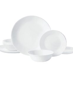 Corelle dinnerware platesplates Winter Frost White 12-piece Dinnerware Set, Service for 4