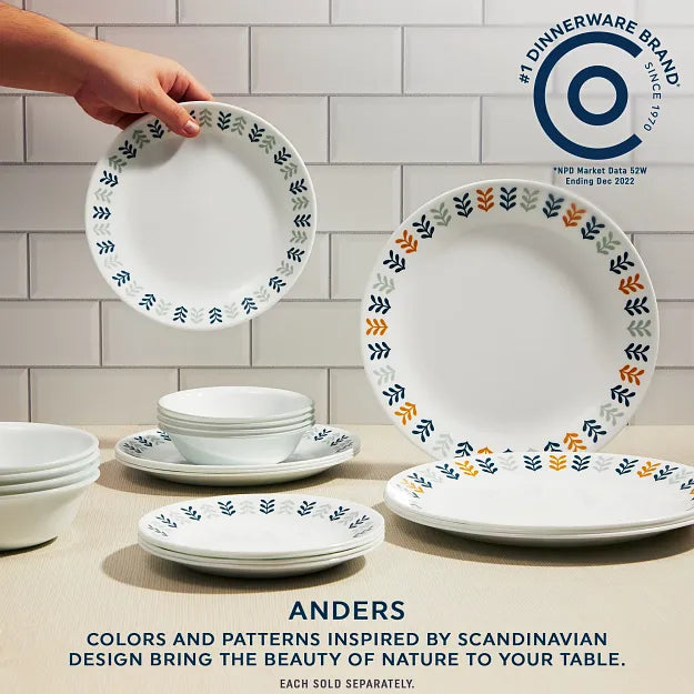 Corelle dinnerware platesplates Anders 10.25 Dinner Plate - Image 3