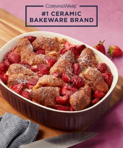 Alternative view of Corelle dinnerware platesplates French Colors 2.5-quart Oval Baking Dish, Cabernet