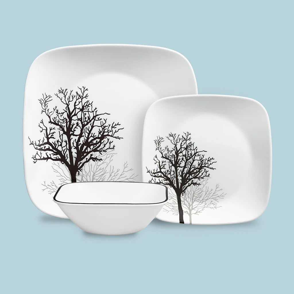 Corelle dinnerware platesplates Timber Shadows 18-piece Dinnerware Set, Service for 6 - Image 6