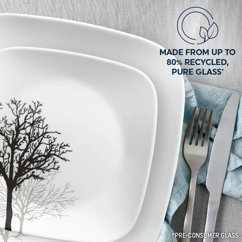Corelle dinnerware platesplates Timber Shadows 12-piece Dinnerware Set, Service for 4 - Image 6