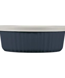 Corelle dinnerware platesplates French Colors 24-ounce Baking Dish with Lid, Navy