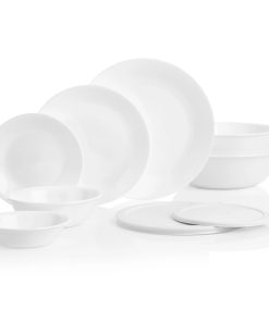 Corelle dinnerware platesplates Winter Frost White 78-piece Dinnerware Set, Service for 12