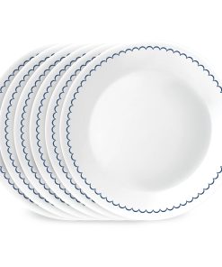 Corelle dinnerware platesplates Caspian Lace 8.5 Lunch Plate, 6 pack