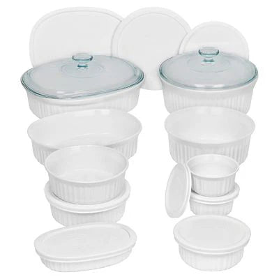 Corelle dinnerware platesplates French White Corelle 20-piece Bakeware Set