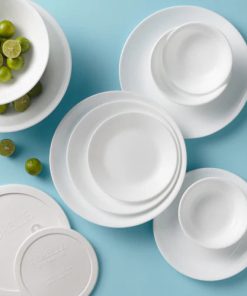 Alternative view of Corelle dinnerware platesplates Winter Frost White 78-piece Dinnerware Set, Service for 12