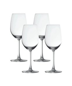 Corelle dinnerware platesplates Matera White Wine Glasses (4-Pieces), 14-ounce, dishwasher safe