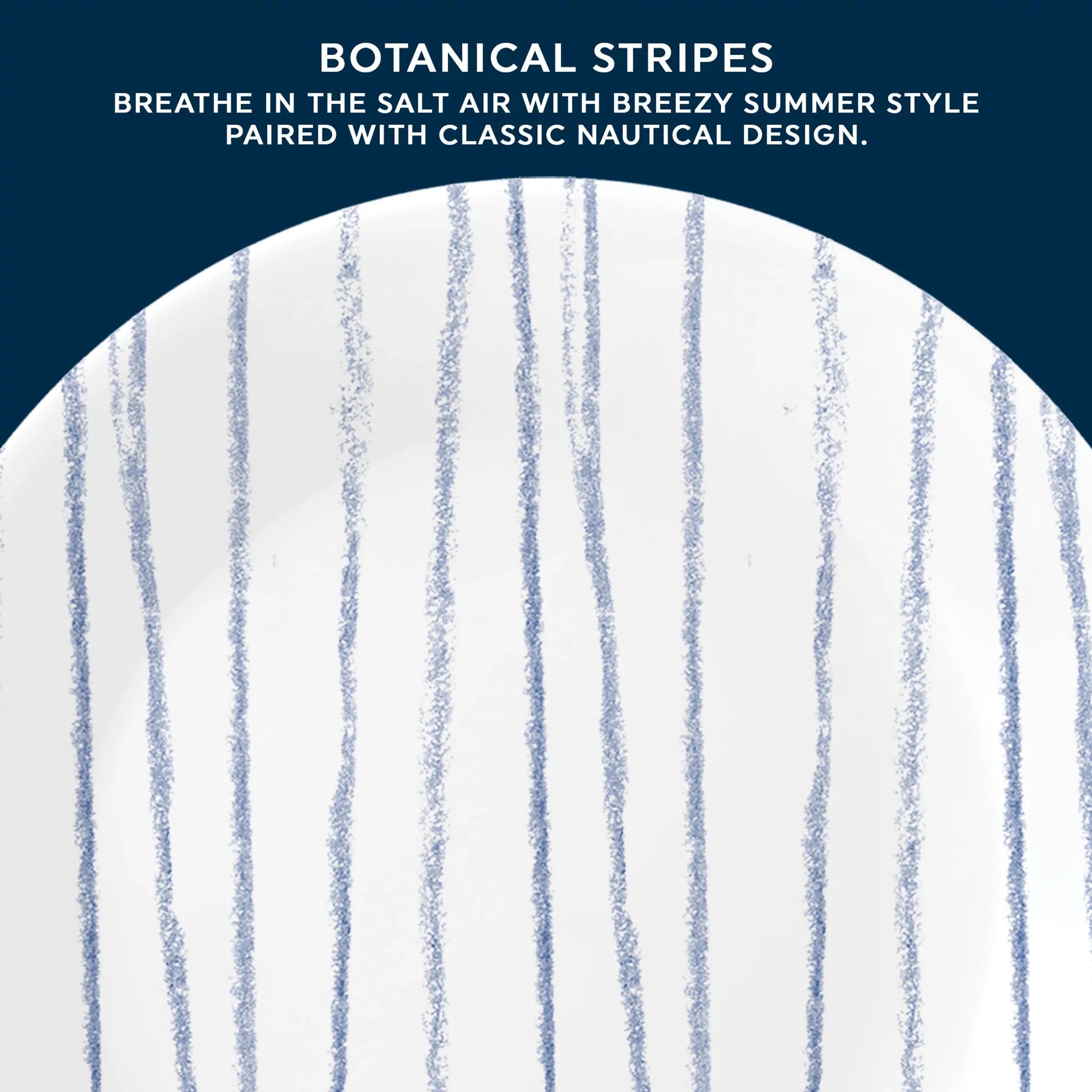 Corelle dinnerware platesplates Botanical Stripes 6.75 Appetizer Plate - Image 2