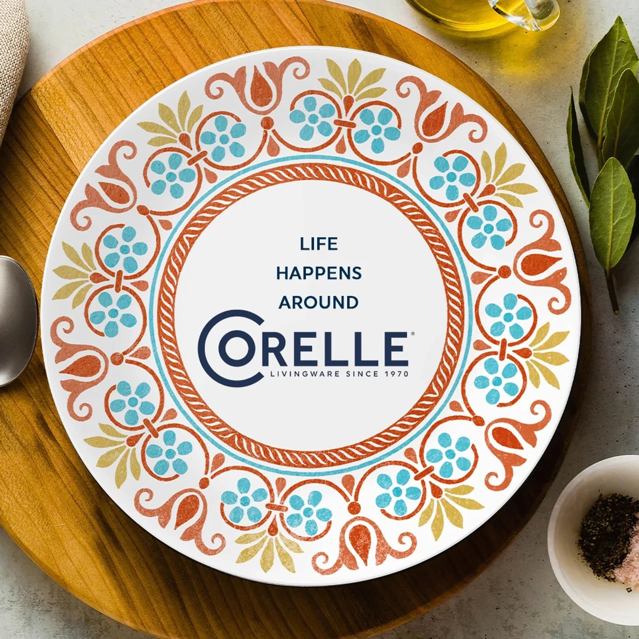 Corelle dinnerware platesplates Global Collection Terracotta Dreams 10.25 Dinner Plates, 6-pack - Image 6