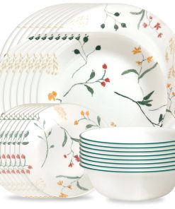 Corelle dinnerware platesplates Wildflower Scatter 32-piece Dinnerware Set, Service for 8
