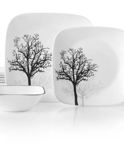 Corelle dinnerware platesplates Timber Shadows 18-piece Dinnerware Set, Service for 6